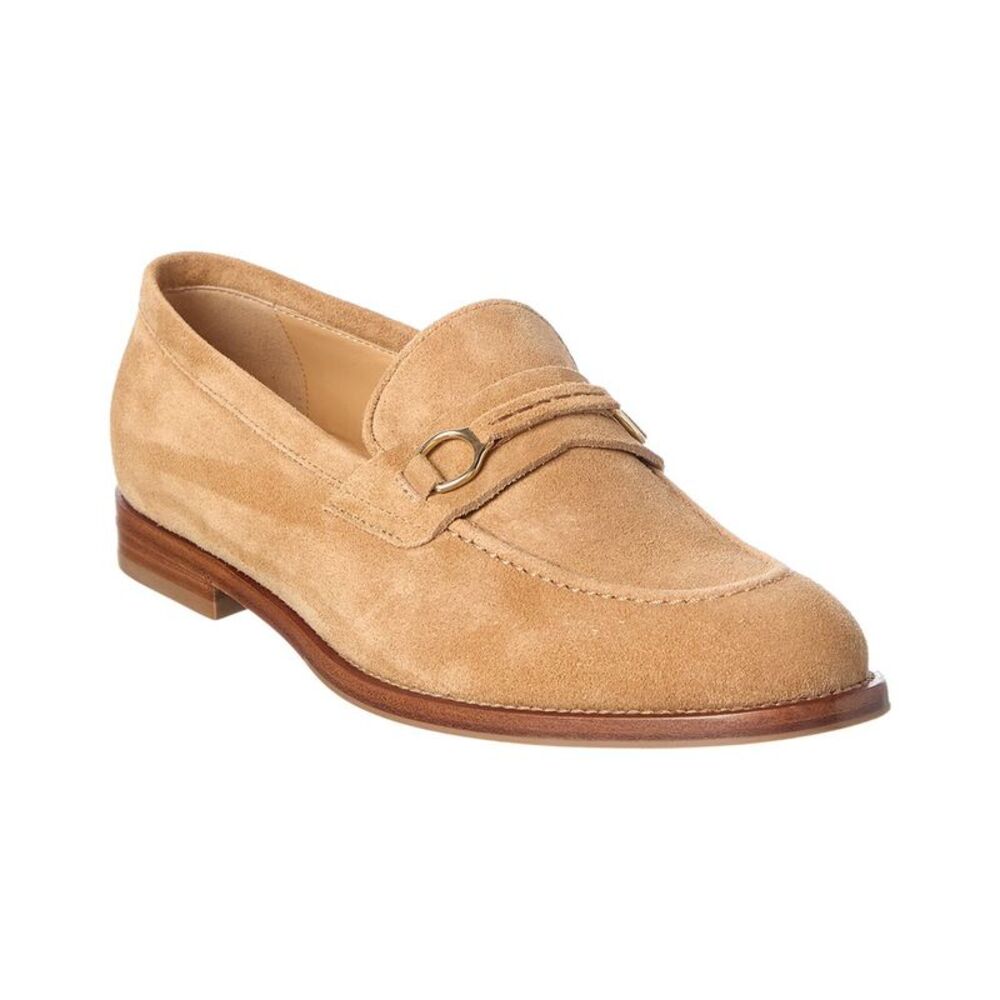 Brunello Cucinelli Horsebit Suede Loafer, Brown